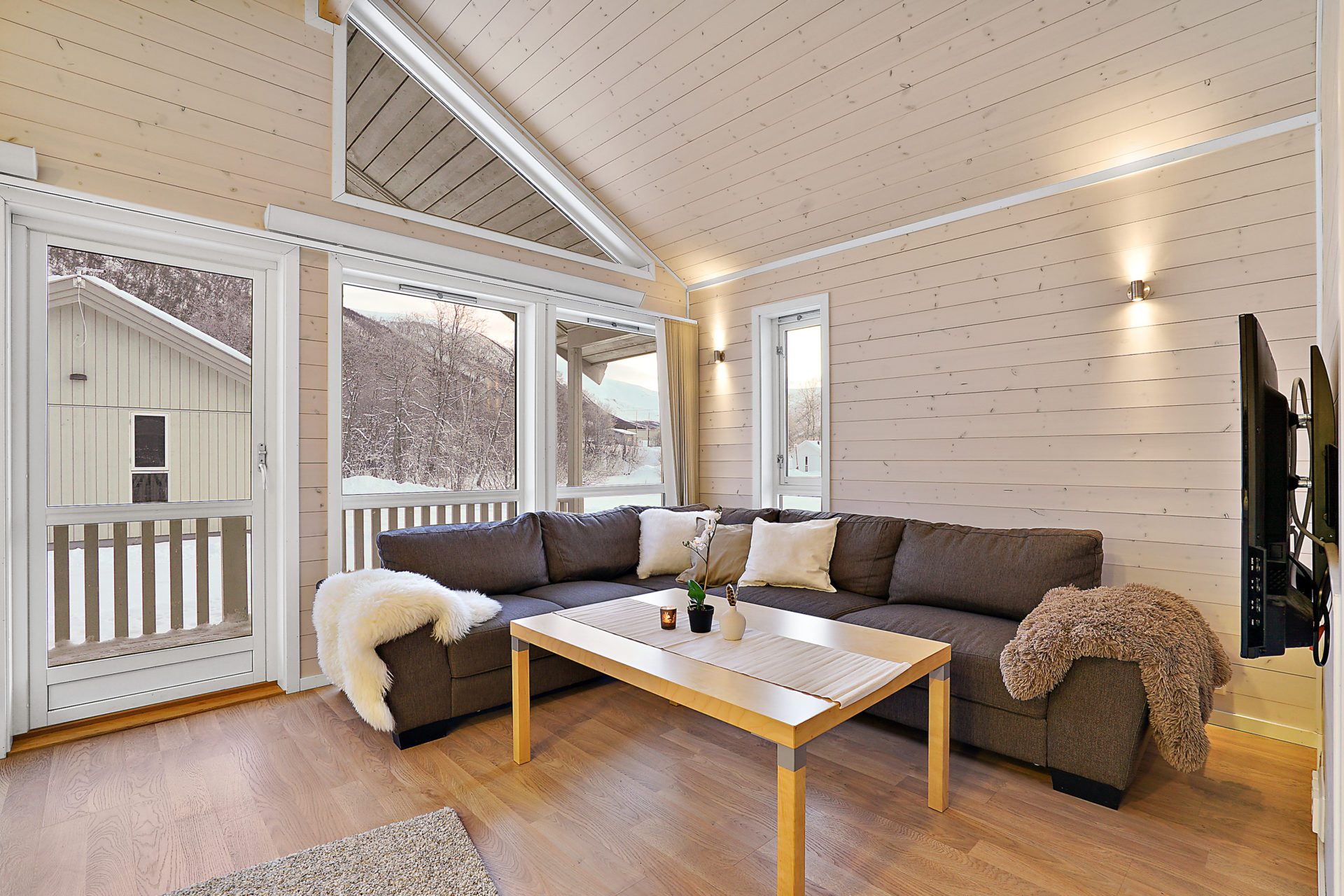 Stue campinghytte hytte Tromsø Lodge og Camping 
